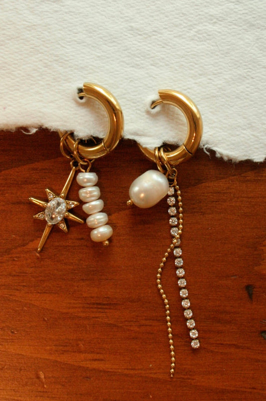 Starlit Charm Hoops