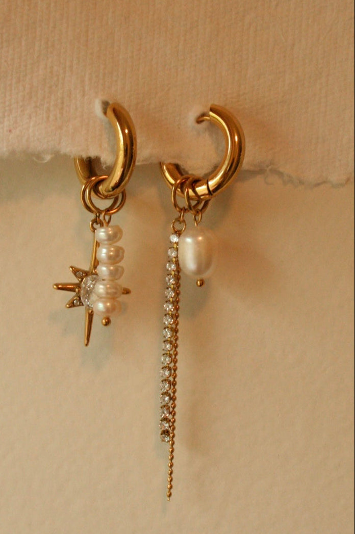 Starlit Charm Hoops