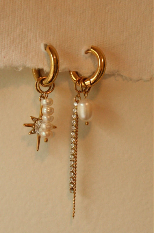 Starlit Charm Hoops